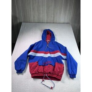 Vintage Adidas Trefoil Windbreaker Anorak Jacket Pullover Blue Red White XL